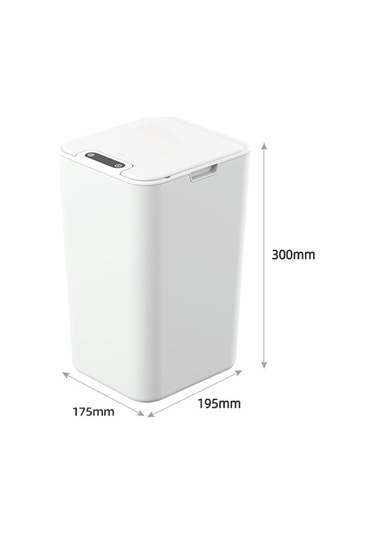 Suntek Magideal Otomatik Çöp Kovası Banyo Ofis Beyazı Için Beyaz-13l Beyaz