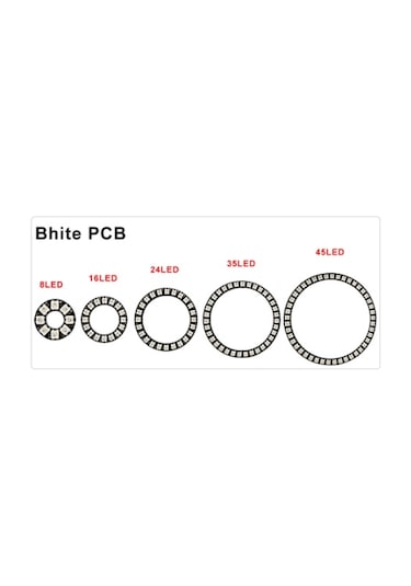 Ws2812B Pixeı 8/16/24/35/45Leds 5050 Argb Halka Led