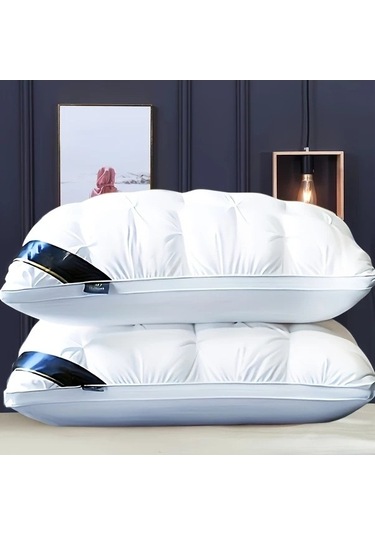 Trendooze 2025 Kalın Yastık 19x29 İnç Yatak Kalitesi Yumuşak Polyester Ev Ve Kamp Seviyesi Yastık