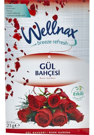 Wellnax Dolap ve Çekmece Kokusu Gül Bahçesi Koku Kesesi 5 x 21 G
