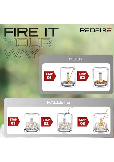 Redfire Volcano Dumansız Masaüstü Ateş Çukuru Green - Medium Portatif Şömine Balkon & Teras Sobası