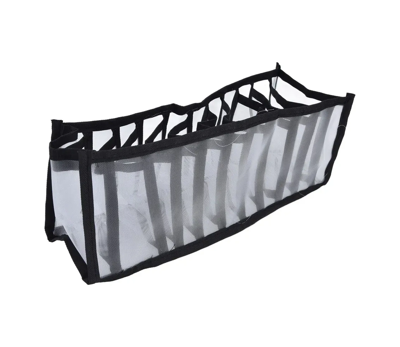 Kosona Siyah Çok Amaçlı Çekmecelik Depolama Kutusu - Nylon Malzeme, Katlanabilir, 33x16x40 Cm - Giyim, Çeyiz, Kozmetik İçin Tidy Organizer Siyah