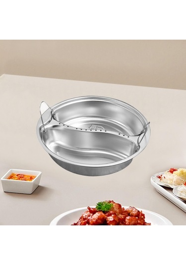 Homyl Patates Mutfak Için Paslanmaz Çelik Vapur Sepeti 18.8x4cm