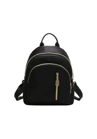 Ganzhoushop Siyah Sırt Sırt Sevimli Oxford Omuz Mini Kız İşlevli Günlük Çok Çantası Çantası Çantası Çantası Black Th Siyah