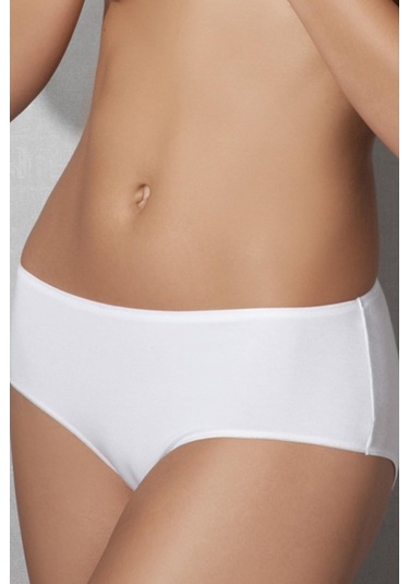 Doreanse 7106 Bayan Modal Yüksek Bel Beyaz Slip Külot