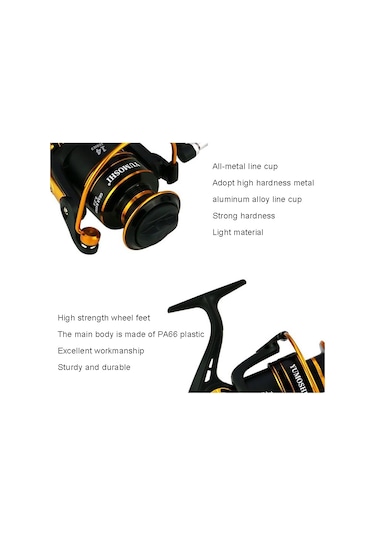 Yumoshı Jx2000 Metal Dönen Balık Tutma Olta Makinesi