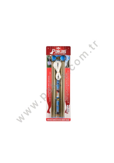 Pakas Pks-01-I Balkon Çamaşır Kurutma Askısı Yuvarlak Inox Gümüş