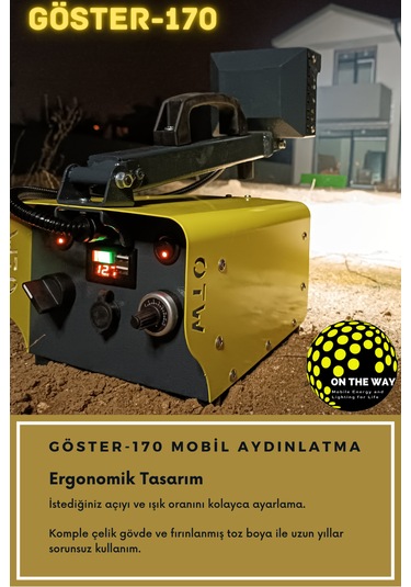 Göster 170 Taşınabilir Mobil Aydınlatma Ünitesi El Tipi Projektör