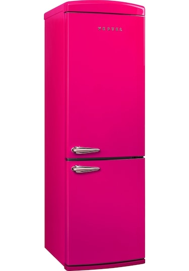 Vestel RETRO NFK37011 330 L No-Frost Buzdolabı Pembe