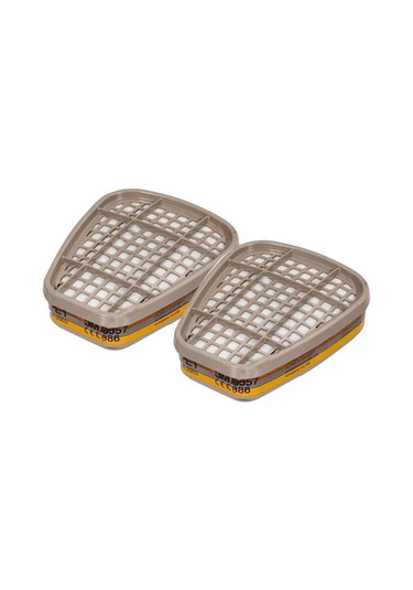 3M 6057 Abe1 Asit, Gaz ve Buhar Maske Filtresi 1 Çift