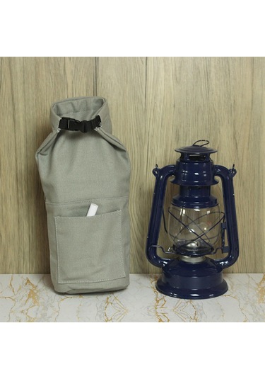 Suntek Kamp Fener Saklama Çantası Piknik Yürüyüş Sırt Gri