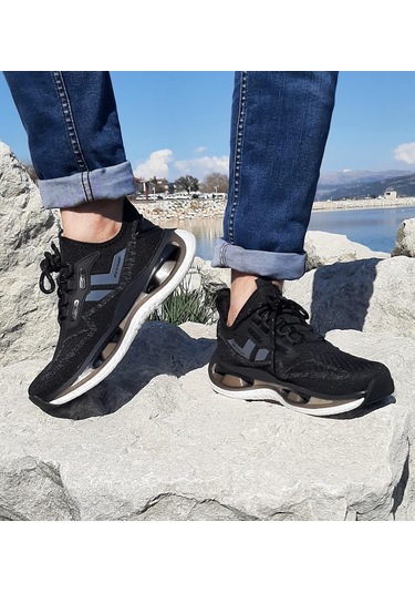 Dunlop 2357 Siyah Air Yumuşak Taban Erkek Spor Ayakkabı AYKSAYAK-000513