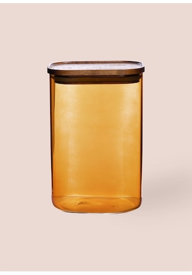 The Mia Cam Kavanoz Amber Akasya Kapak 1200 Ml Cam0477 Amber
