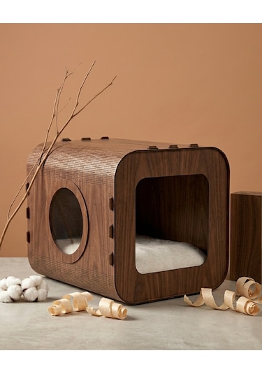 Özel Tasarım Nova Mdf Kedi Evi