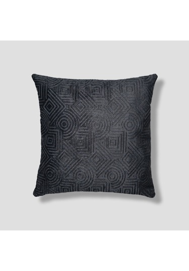 Sezyon Mira Desenli 45 45 Kömür Grisi Kırlent Kılıfı Kömür Grisi