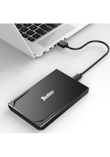 Cool-fish K801 Taşınabilir Sabit Disk Kutusu 2,5 İnç Sata Hdd Muhafazası Yüksek Hızlı Tip-c Arayüzü Aletsiz Tasarım Hdd Kutusu