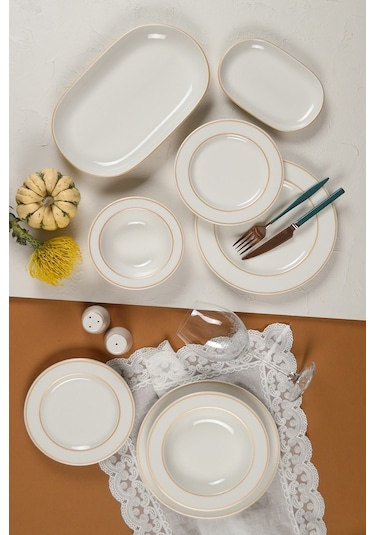 Porser Altın File Yemek Takımı 12 Kişilik 53 Parça Bns53ykprs1080 Çok Renkli