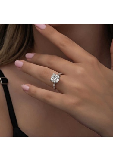 Casera's Gümüş Baget Taşlı Kadın Yüzük Csr2185342 Gümüş