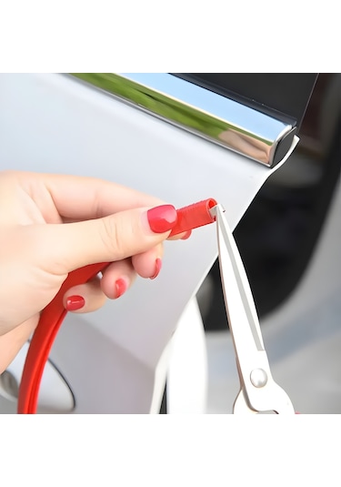 Seat Toledo Oto Araç Kapı Koruma Fitili 5metre Parlak Kırmızı Renk