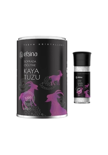 Efsina Sofrada Öğütme Kaya Tuzu 500 G + 110 G