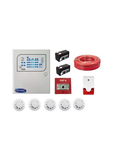 5 Li Yangın Alarm Seti Kablo Dahil