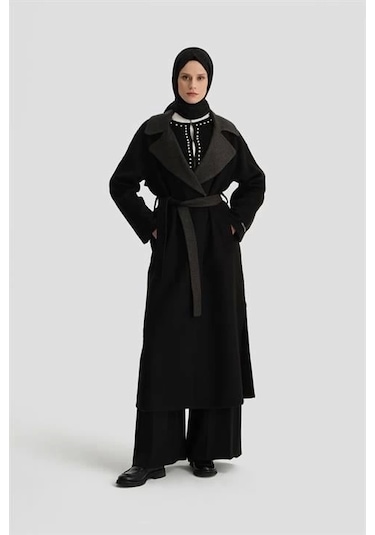 Armine Erkek Yaka Handmade Manto 24k8110 Siyah Siyah