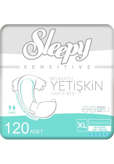 Sleepy Yetişkin Hasta Bezi XL 4 x 30'Lu 120 Adet