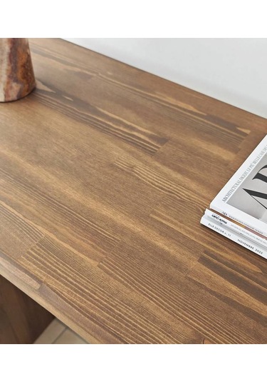 Arya Masif Ağaç Dresuar 100 Cm Ceviz