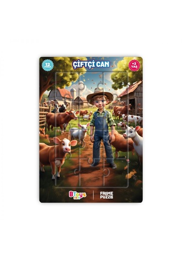 Btoys 5 Adet Lisanslı 12 Parça Can Serisi Puzzle Karışık