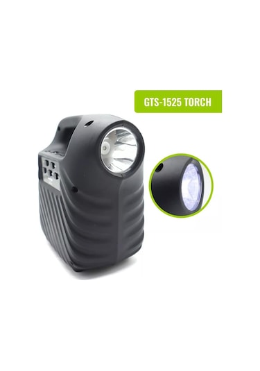 Işıklı 4" Taşınabilir Bluetooth Hoparlör El Fenerli FM Radyo