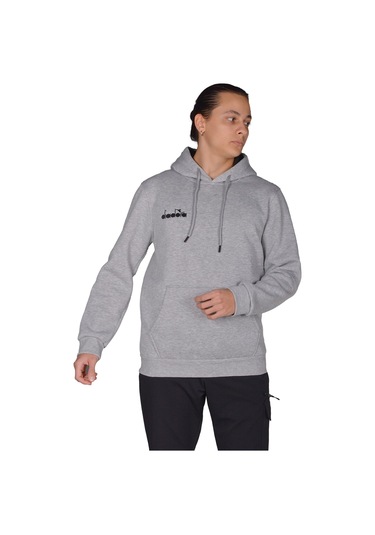Diadora Bergamo - Erkek Grimelanj Pamuklu Spor Sweatshirt