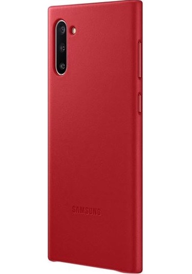 Samsung Note10 Deri Kılıf Kırmızı - Ef-vn970lregww