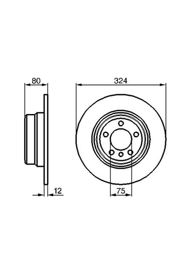 Bmw X5 E53 4.4 1999-2004 Bosch Arka Disk 2 Adet