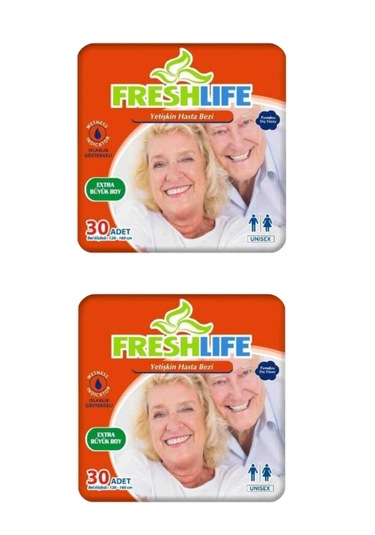 Netkal Freshlife Belbantlı Xlarge Hasta Bezi 2 Paket 60 Adet