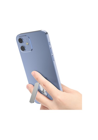 Youmex Alüminyum Çelik Gizli Telefon Tutucu - 360 Döner, Katlanabilir, Taşınabilir Ve Çok Fonksiyonlu - Gümüş