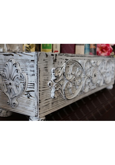 Neiwel Vintage Paris Eskitme Beyaz Kutu