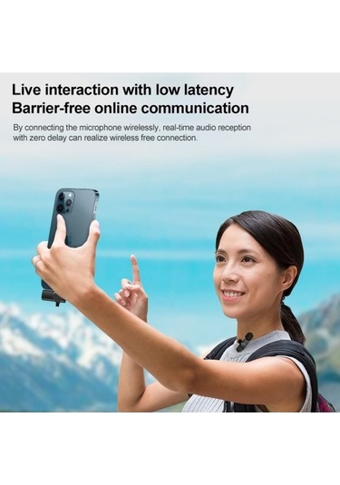 Wondernest Ap031-1 3'ü 1 Arada Gürültü Azaltıcı Kablosuz Mikrofon, Yaka Modeli