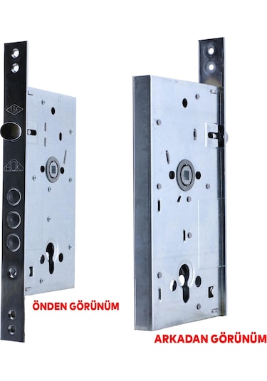 Hok Silindirli Cc 9001 Gömme Çelik Kapı Kilidi 3 Milli