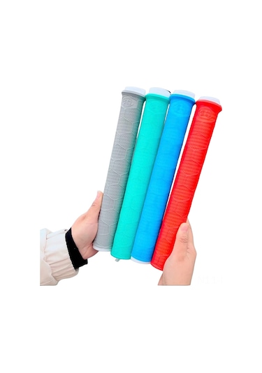 Youtek Kırmızı Uzun Kalın Sürekli Tutuş Sağlama Anti Kayma Ter Emici Kamış, Badminton Raketi Ve El Tutucu Koruması