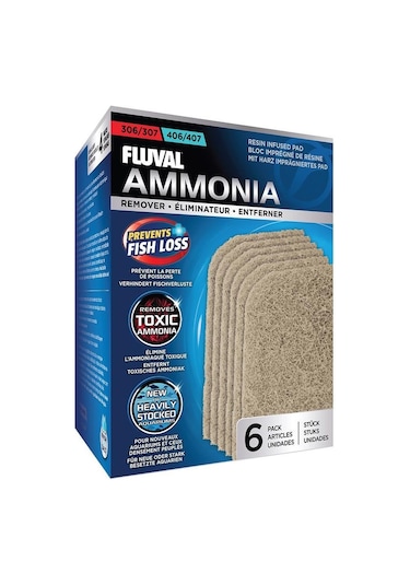 Fluval 306/307/406/407 Yedek Ammonia Remover 6 Adet