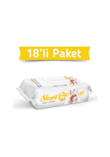 Sleepy Sensitive Islak Havlu Mendil 90'Lı 18 Adet 1620 Yaprak