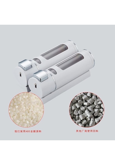 400 Ml Duvara Monte Manuel Sabunluk Banyo , Mutfak El Sıvı Şampuan Duş Jeli Dispenseri 1 Adet Beyaz Beyaz