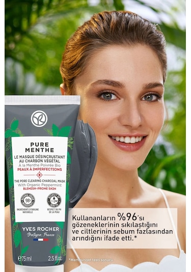 Yves Rocher The Pore Charcoal Mask 75 ML