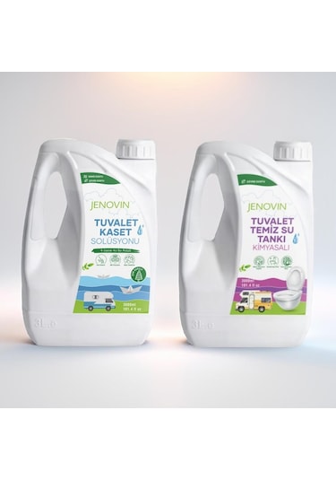 Jenovin Sifon Temizliği Karavan & Tekne Tuvalet Kimyasalı 3L - Katı Atık Parçalama Çam Kokusu
