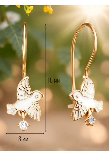 Lepta Çocuklar İçin Gümüş Küpe Kuşlar 256328649 Diğer