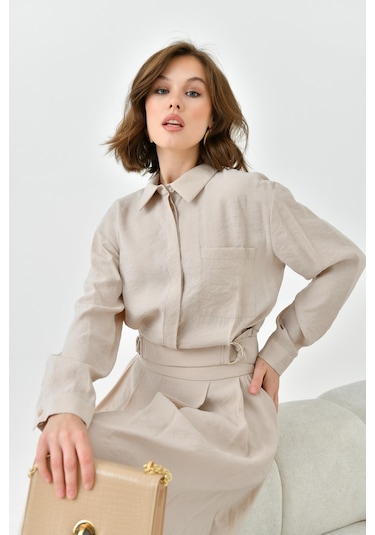 Ftz Women Kadın Modal Etekli Takım Taş 30714-taş Taş