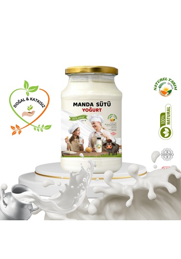 Naturel Manda Sütü Yoğurt Tam Yağlı 800 Gr