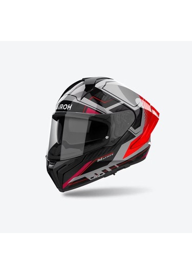 Airoh Matryx Rocket Motosiklet Kaskı Gri - Kırmızı