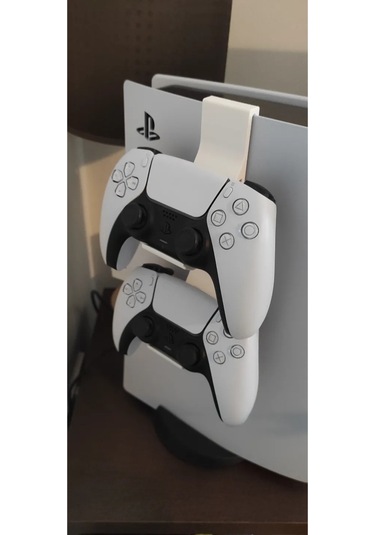 Ps5 Uyumlu 2'li Kol Tutucu Aparat, Ps5 Konsol Aparatı, Ps5 Joystick Standı Beyaz