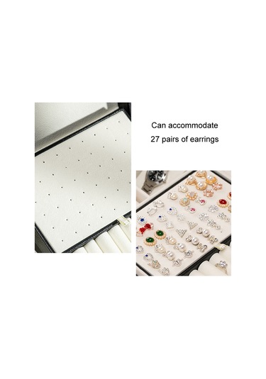 Büyük Kapasiteli Çok Katmanlı Takı Küpe Depolama Ekran Kutusu Pembe Çok Renkli